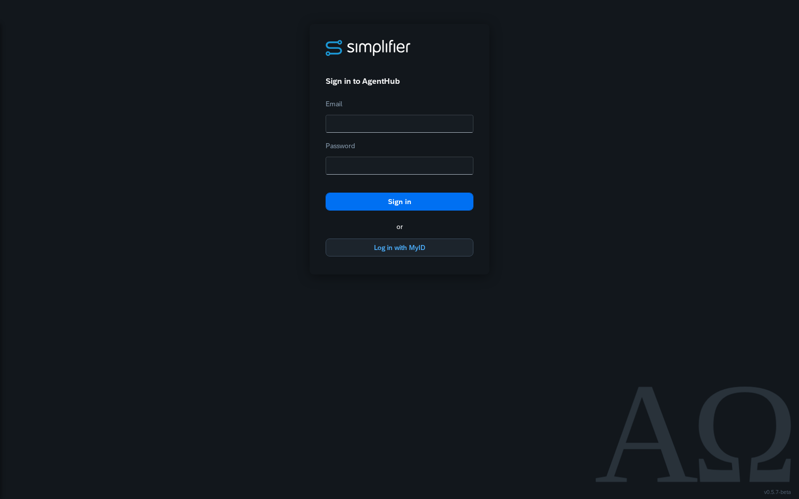 Sign in to AgentHub