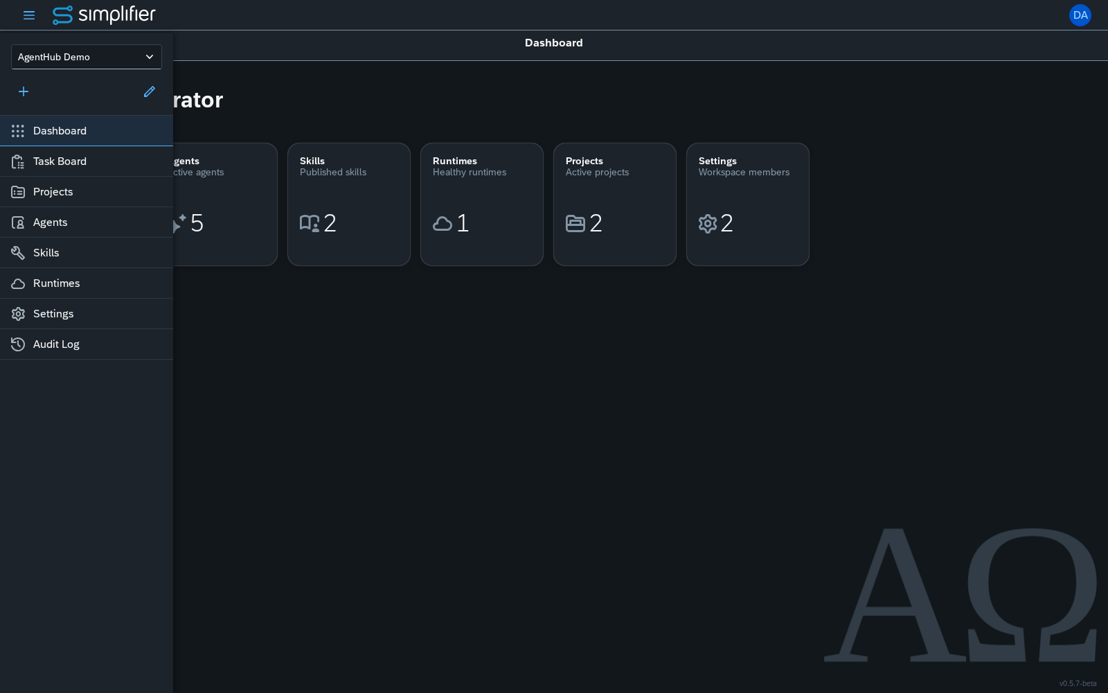 AgentHub Dashboard